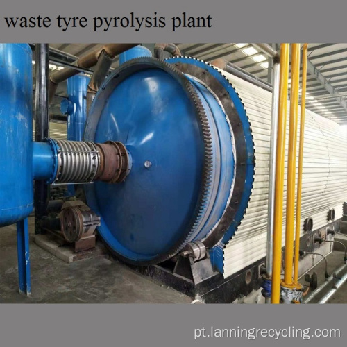 Resíduos plásticos de plantas de pirólise para óleo